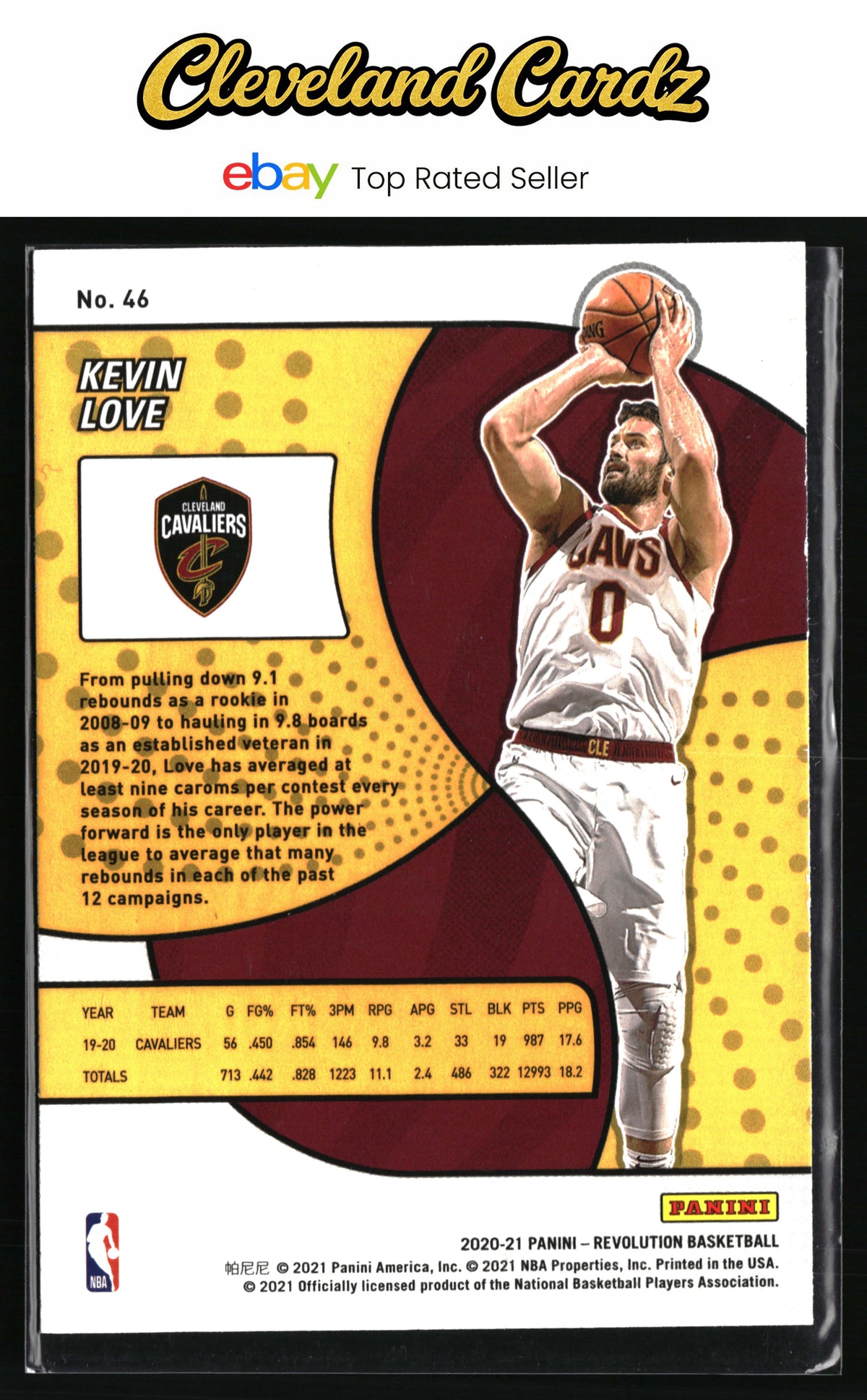 2020-21 Panini Revolution #46 Kevin Love