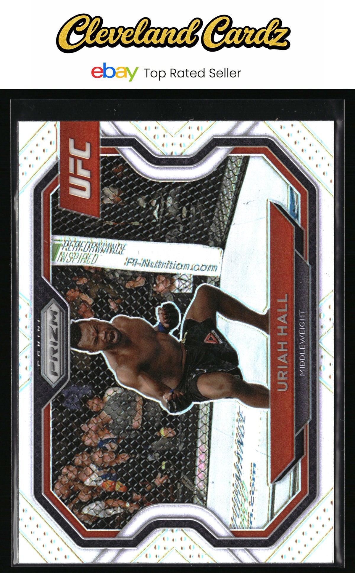 2021 Panini Prizm UFC #129 Uriah Hall Silver Prizm