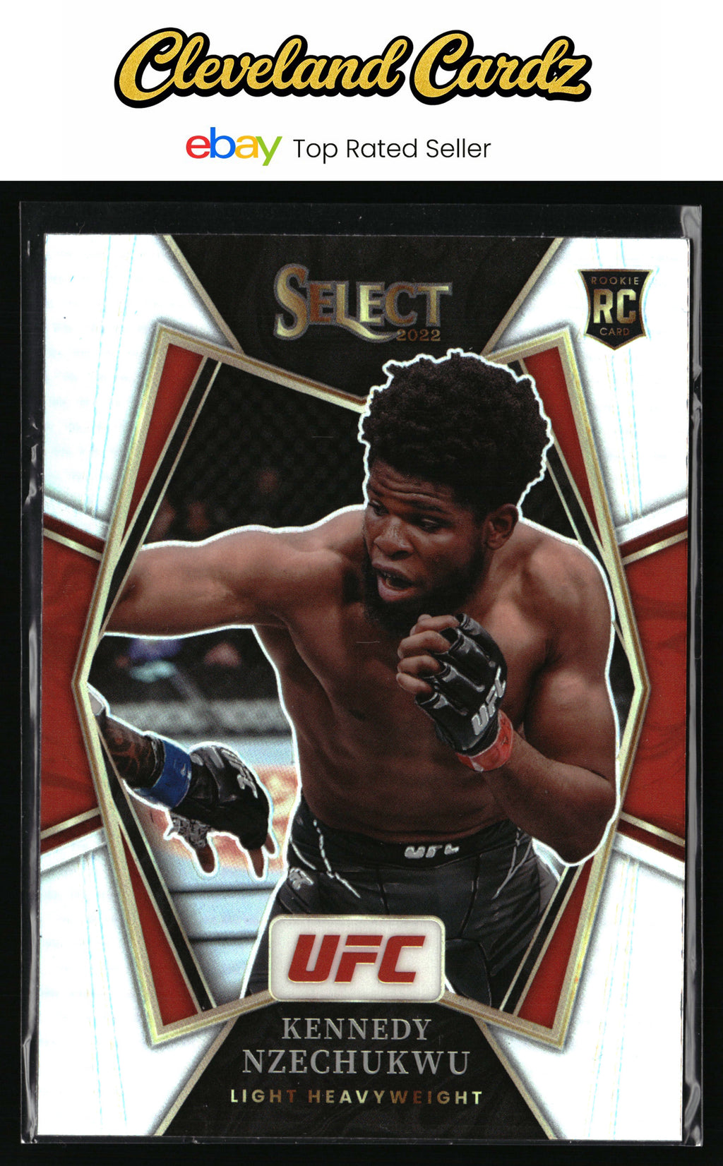 2022 Panini Select UFC #199 Kennedy Nzechukwu Silver Prizms