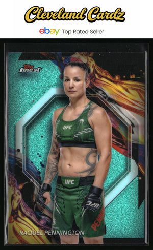 2024 Topps Finest UFC #193 Yazmin Jauregui Aqua Glitter Refractors