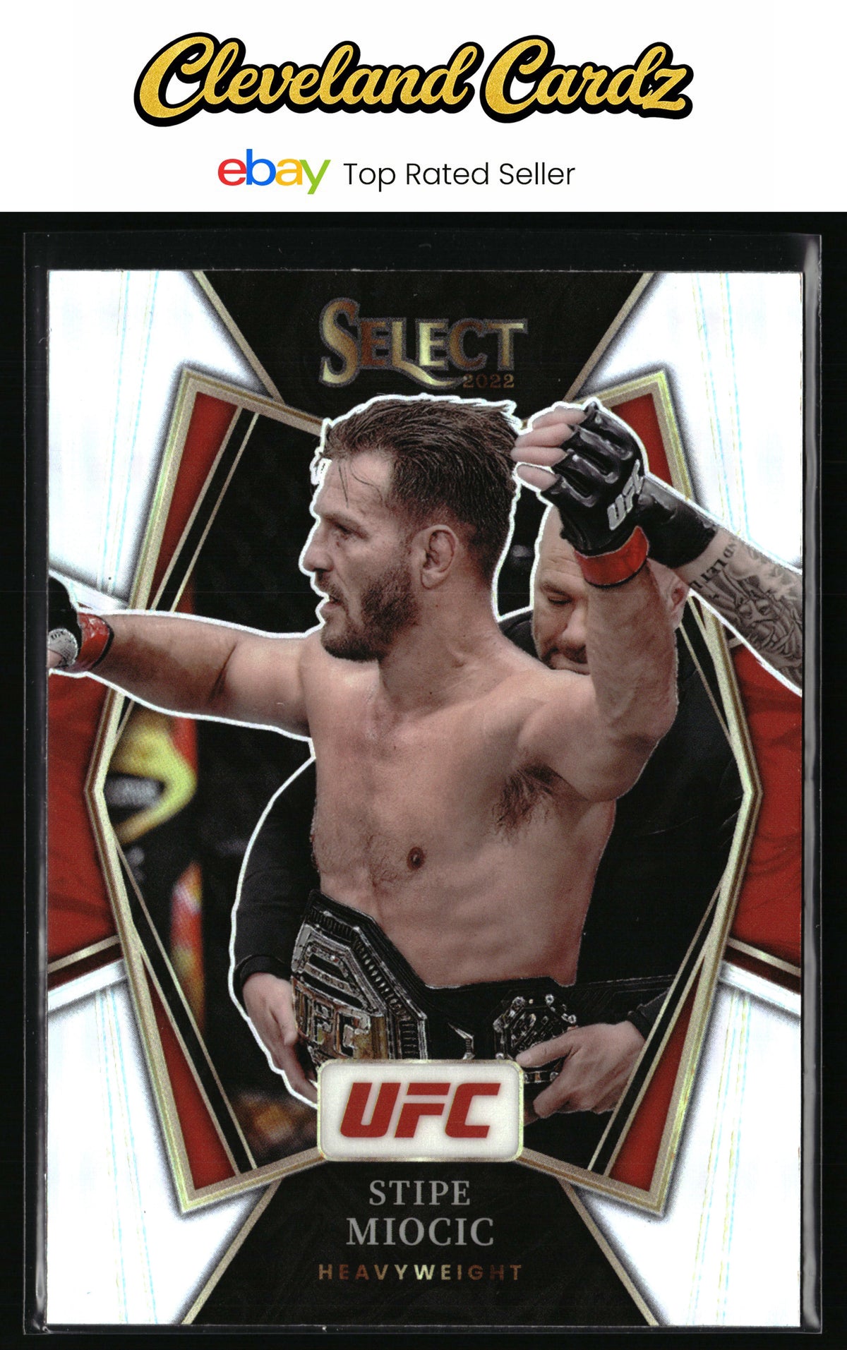 2022 Panini Select UFC #181 Stipe Miocic Silver Prizms