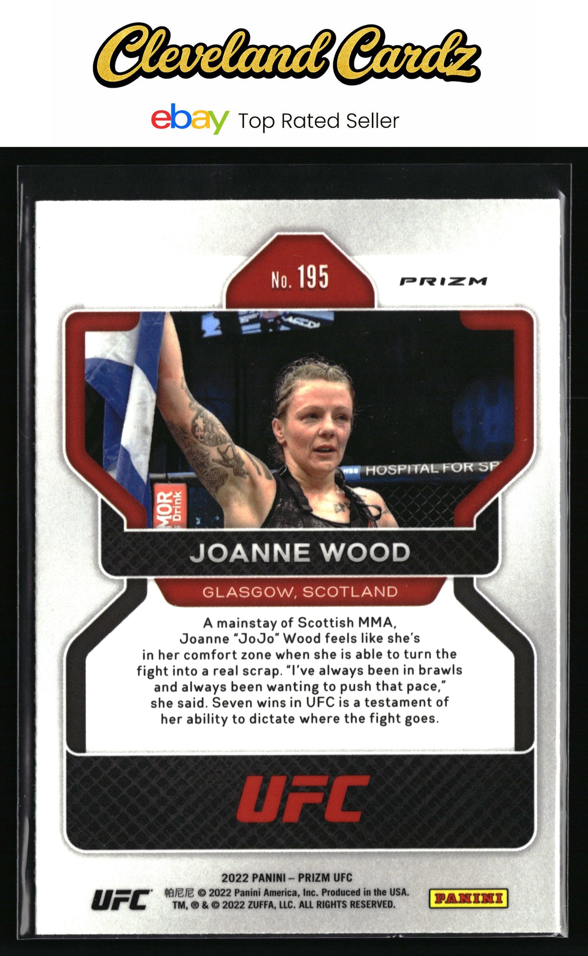 2022 Panini Prizm UFC #195 Joanne Wood Silver