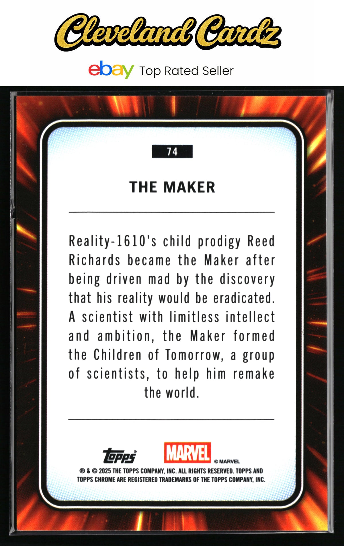 2025 Topps Chrome Marvel #74 The Maker