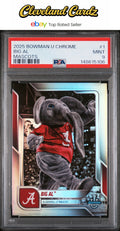 2025 Bowman University Chrome Mascots #1 Big Al PSA 9