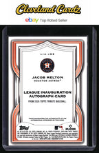 2026 Topps Tribute #LIA-JME Jacob Melton League Inauguration Auto Purple #/75