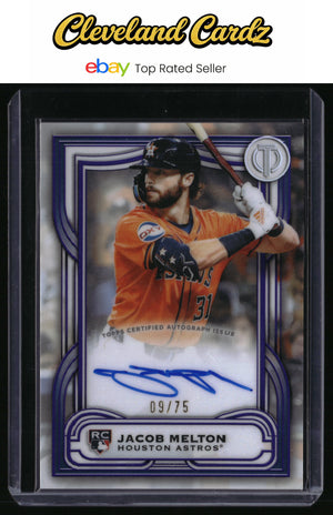 2026 Topps Tribute #LIA-JME Jacob Melton League Inauguration Auto Purple #/75