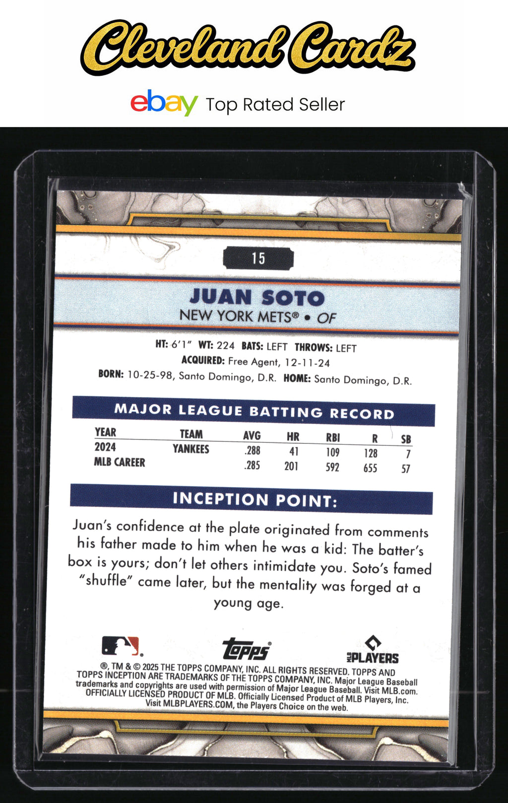2025 Topps Inception #15 Juan Soto