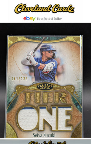 2026 Topps Tier One #T1RD-SS Seiya Suzuki Tier One Relics Die-Cut #/199