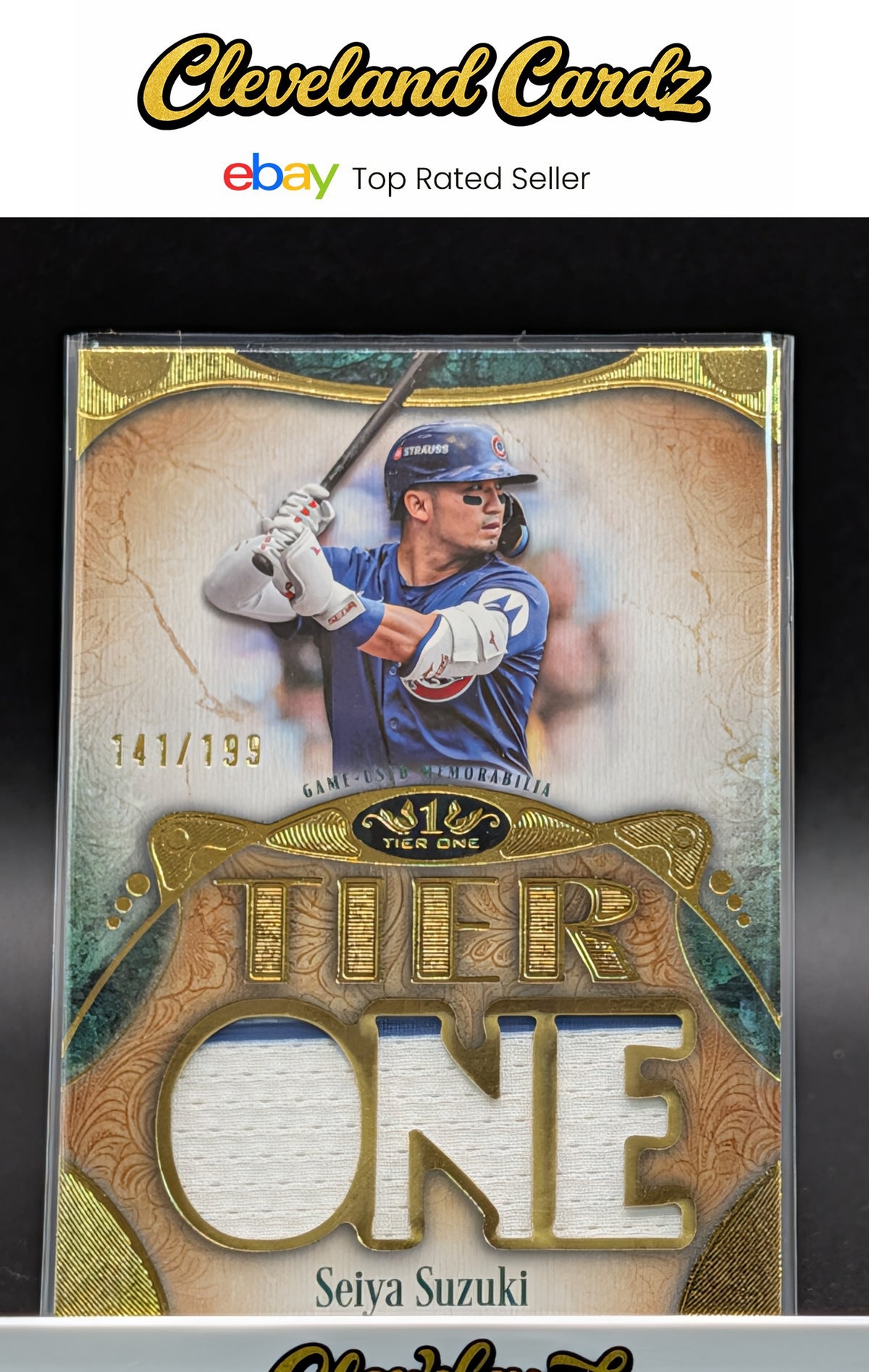 2026 Topps Tier One #T1RD-SS Seiya Suzuki Tier One Relics Die-Cut #/199