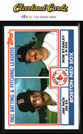 1983 Topps #381 Red Sox Leaders / Checklist (Jim Rice / Bob Stanley)