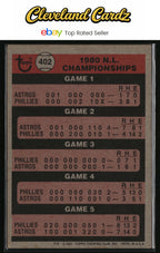 1981 Topps #402 1980 N.L. Championships NLCS