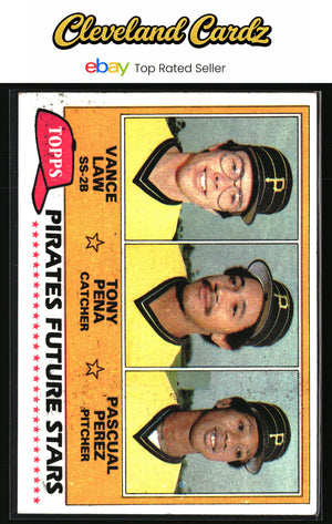 1981 Topps #551 Pirates Future Stars (Vance Law / Tony Pena / Pascual Perez)