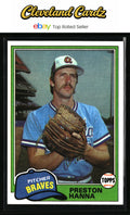 1981 Topps #594 Preston Hanna