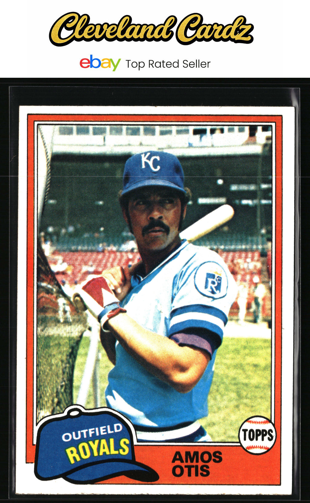 1981 Topps #585 Amos Otis