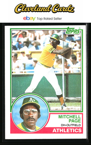1983 Topps #737 Mitchell Page