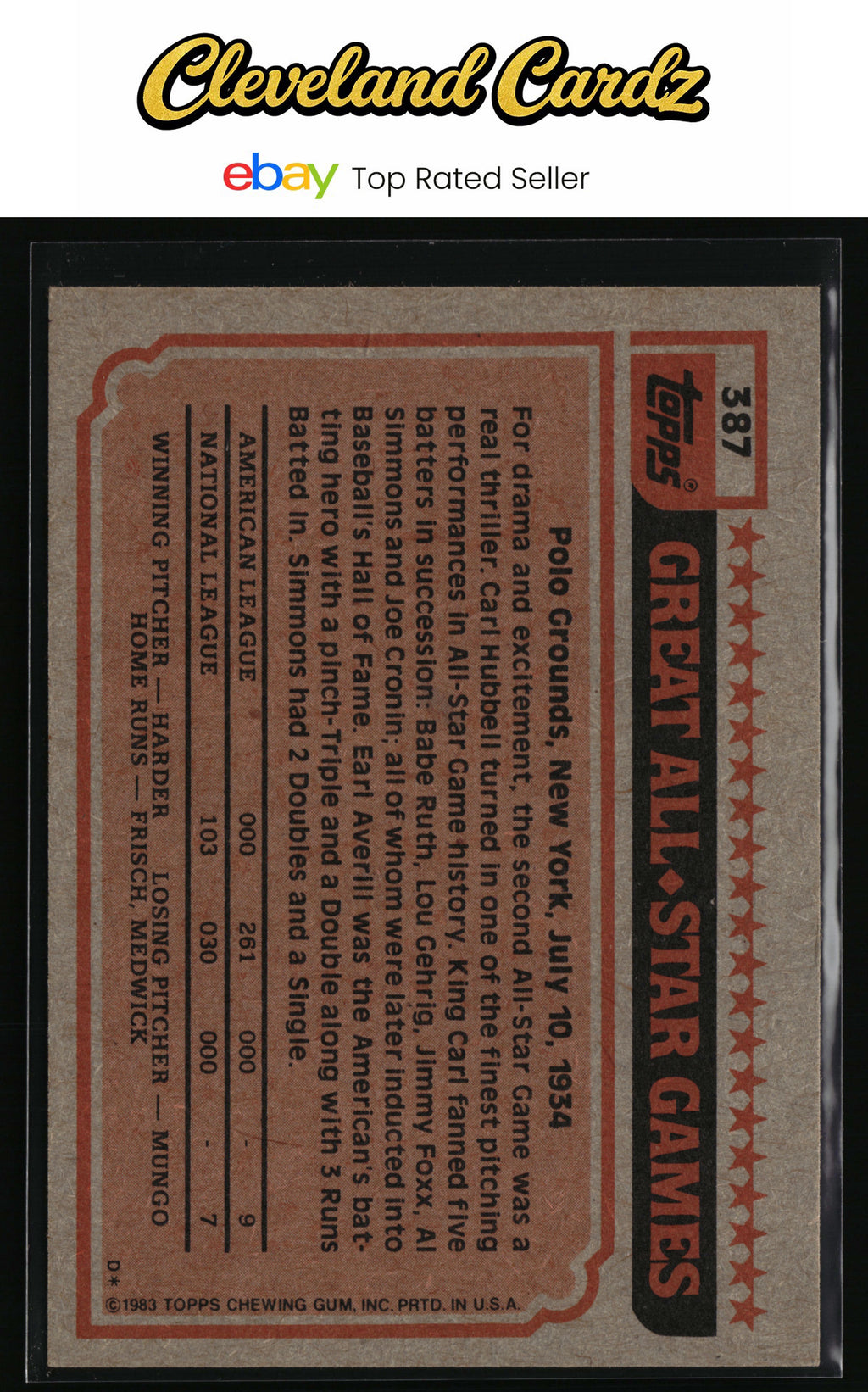 1983 Topps #387 Bob Grich