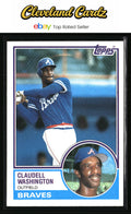 1983 Topps #235 Claudell Washington