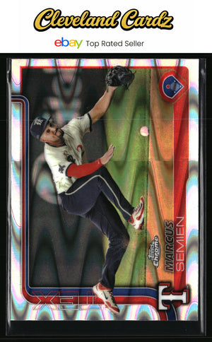 2025 Topps Chrome #27 Marcus Semien RayWave Refractors