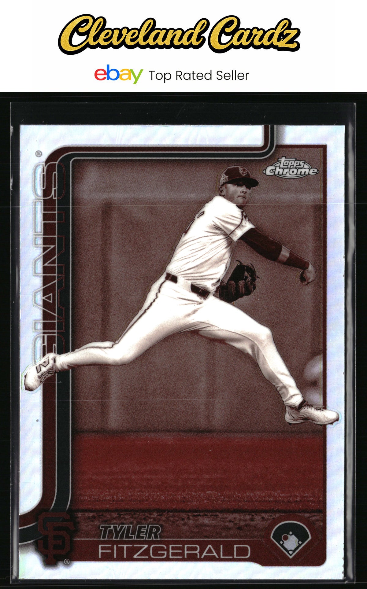 2025 Topps Chrome #30 Tyler Fitzgerald Sepia Refractors