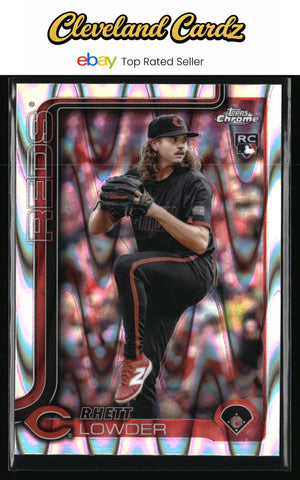 2025 Topps Chrome #147 Rhett Lowder RayWave Refractors