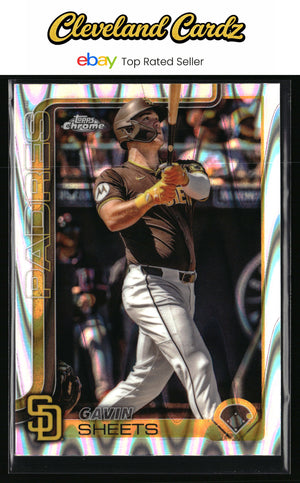 2025 Topps Chrome #158 Gavin Sheets RayWave Refractors