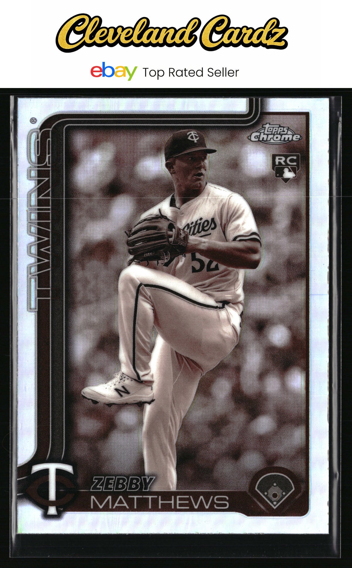 2025 Topps Chrome #277 Zebby Matthews Sepia Refractors