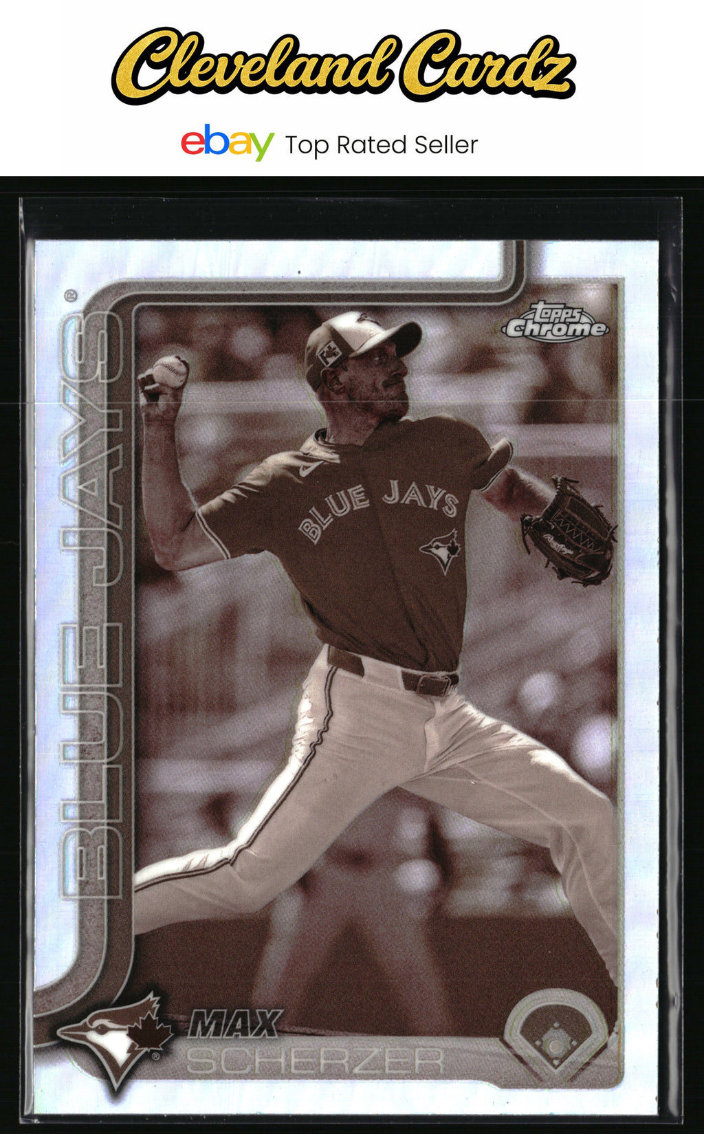 2025 Topps Chrome #260 Max Scherzer Sepia Refractors