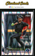 2025 Topps Chrome #113 Brandon Lowe RayWave Refractors