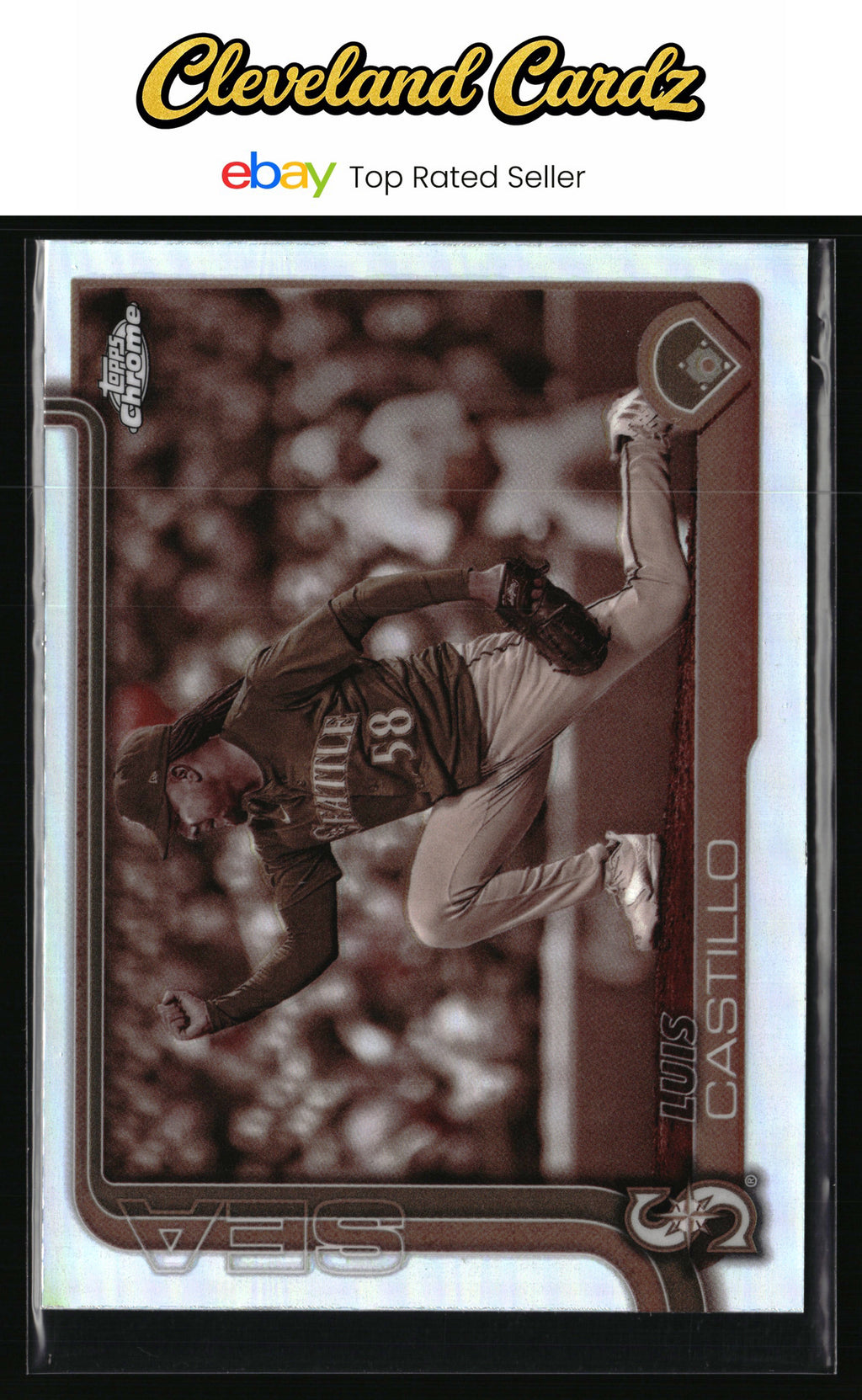 2025 Topps Chrome #69 Luis Castillo Sepia Refractors