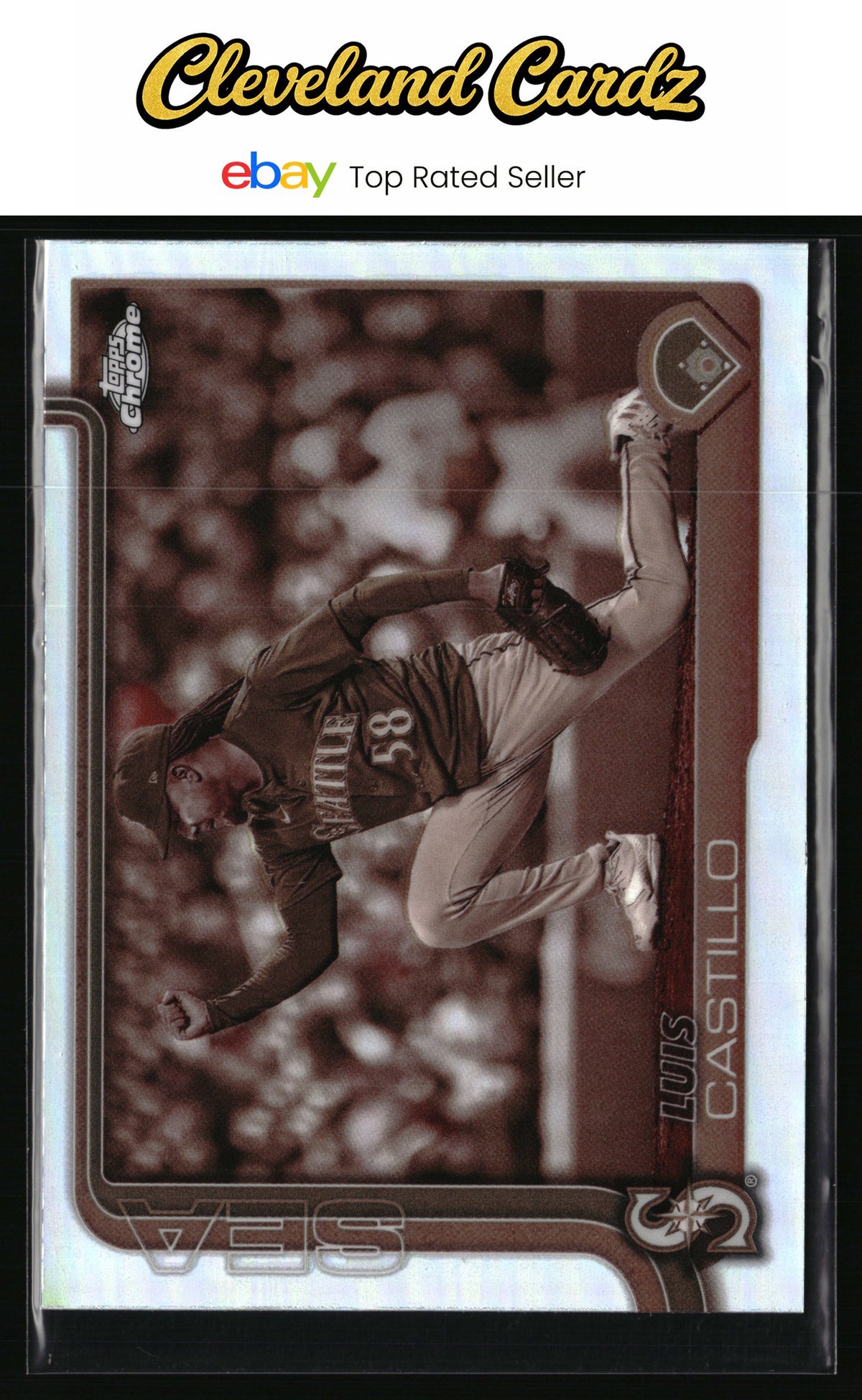 2025 Topps Chrome #69 Luis Castillo Sepia Refractors