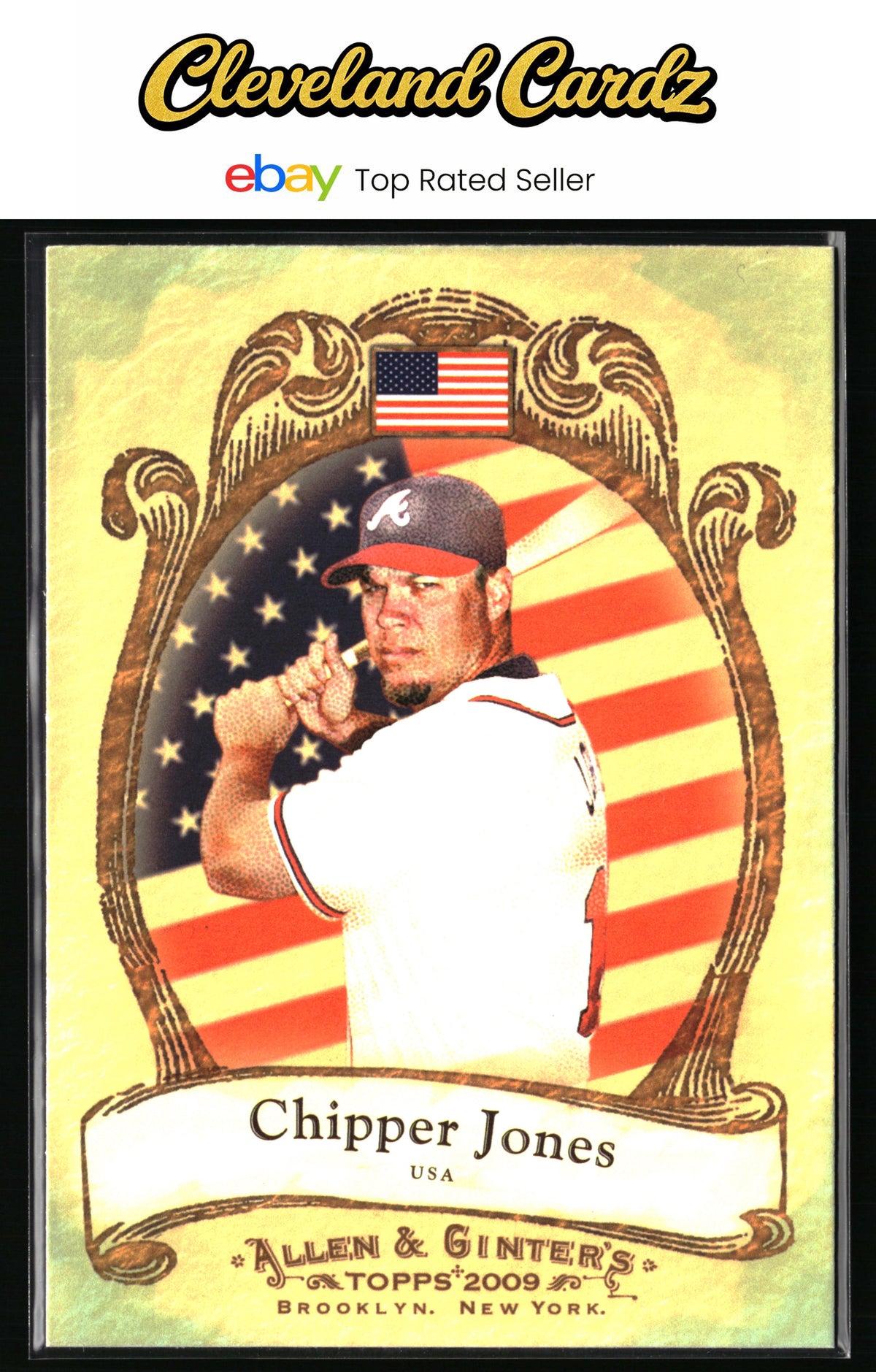 2009 Topps Allen & Ginter #NP7 Chipper Jones National Pride