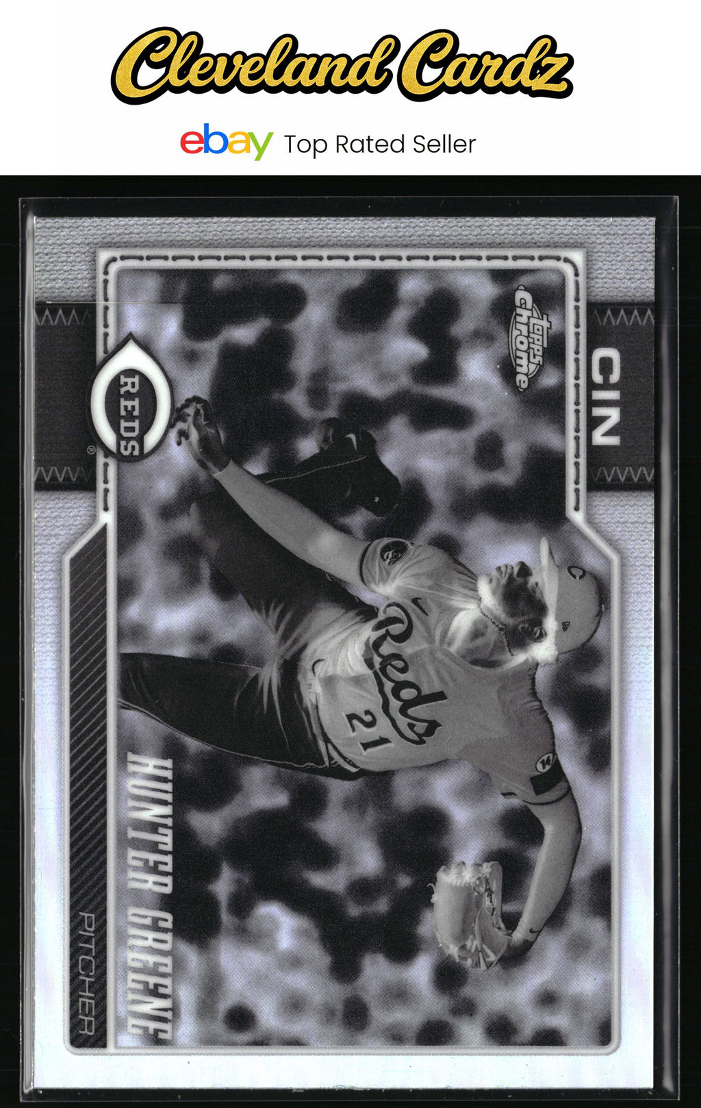 2026 Topps Chrome #135 Hunter Greene Negative Refractors