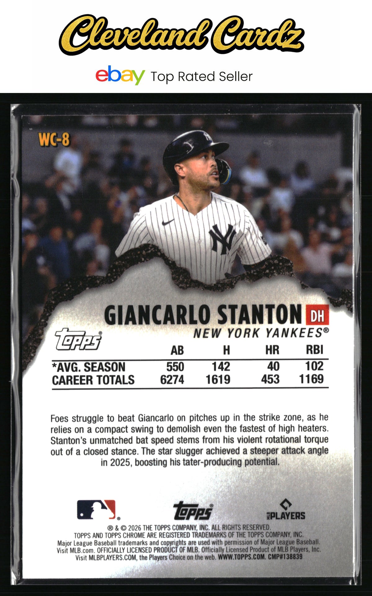 2026 Topps Chrome #WC-8 Giancarlo Stanton Wrecking Crew