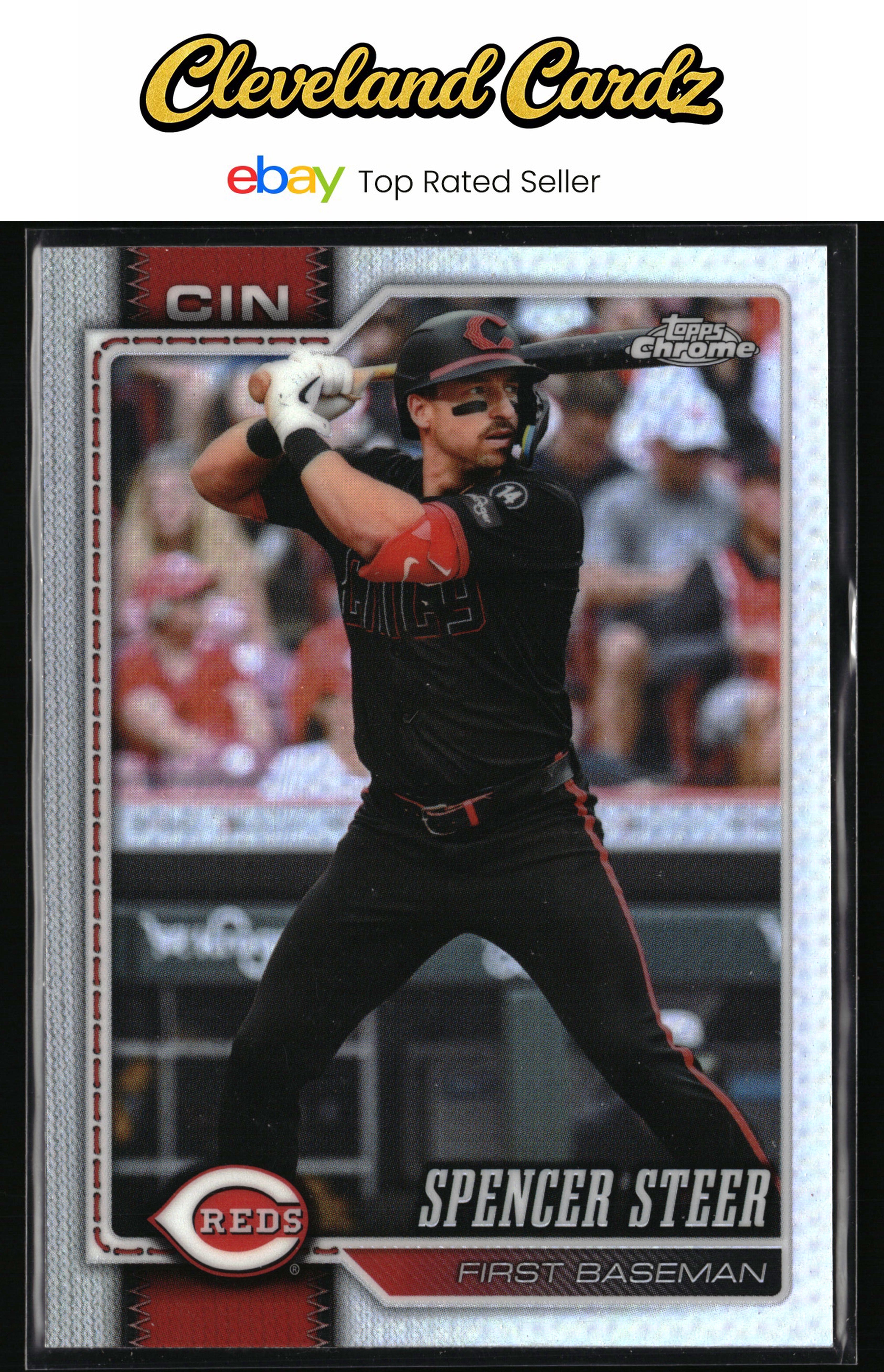 2026 Topps Chrome #40 Spencer Steer Refractors