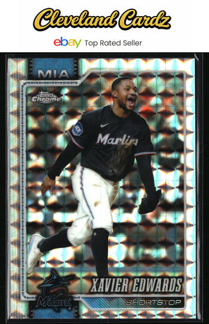 2026 Topps Chrome #204 Xavier Edwards Geometric Refractors