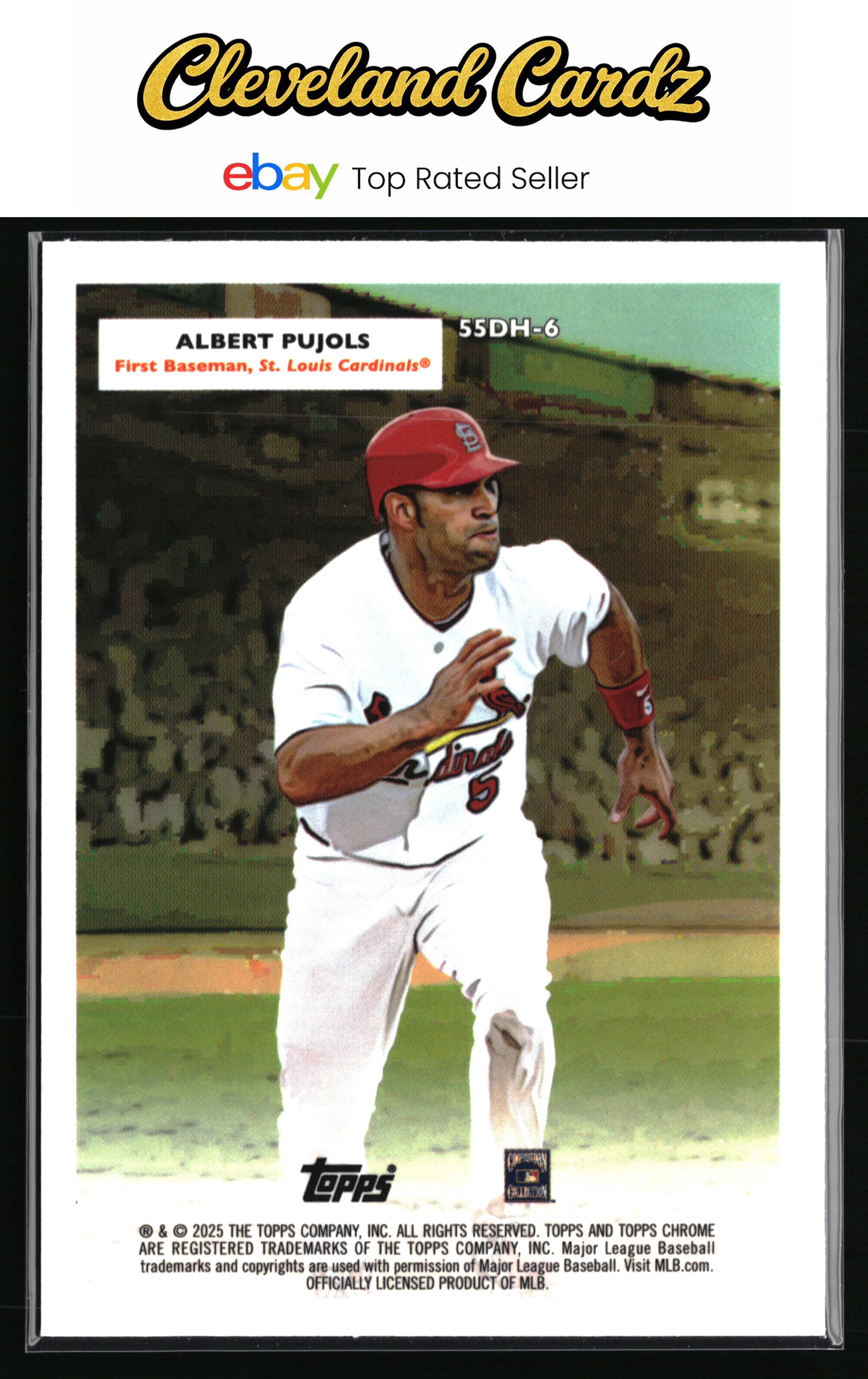 2025 Topps Chrome Platinum #55DH-6 Stan Musial/Albert Pujols Doubleheaders