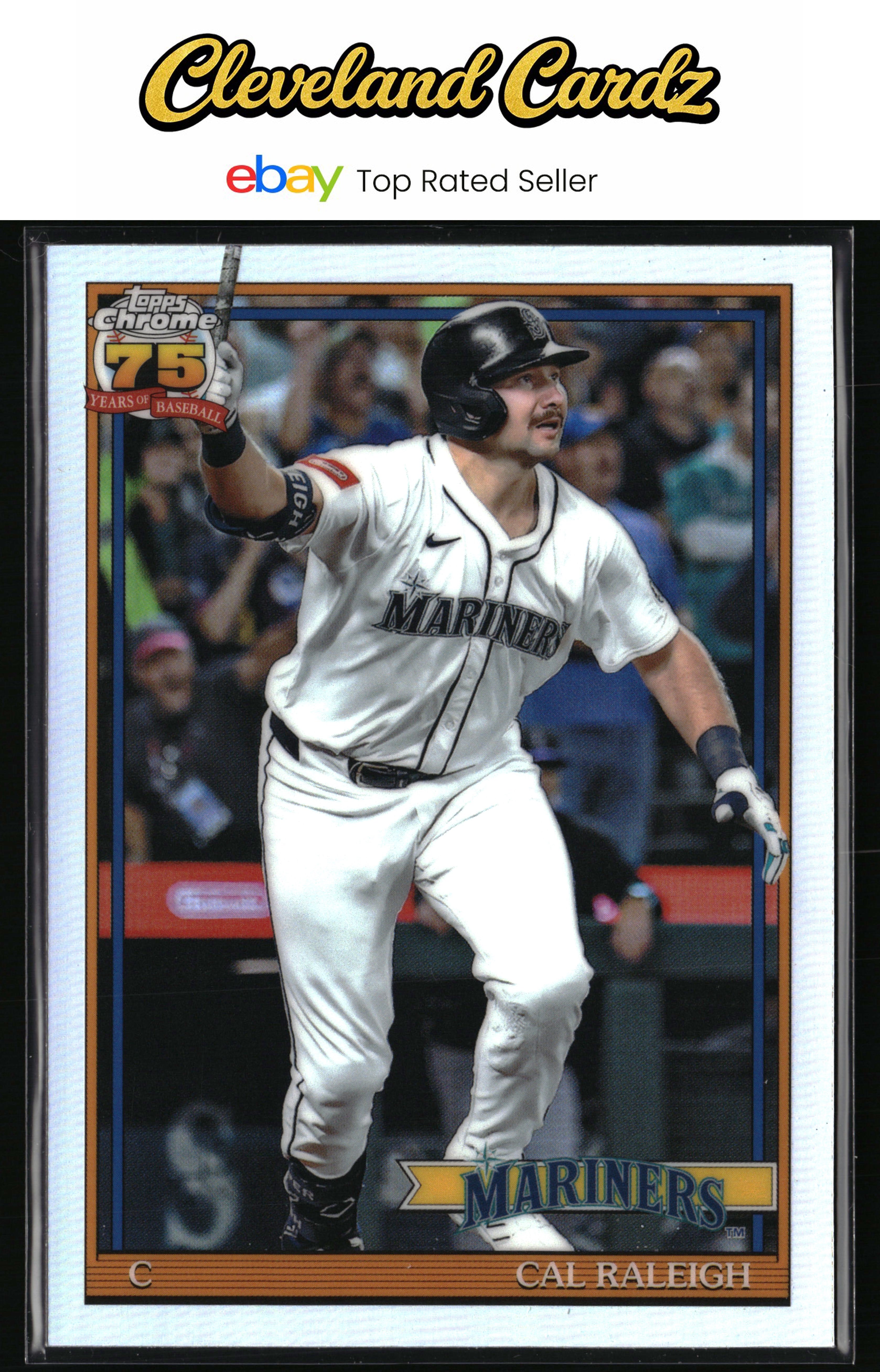 2026 Topps Chrome #91CB-4 Cal Raleigh 1991 Topps Baseball 35th Anniversary