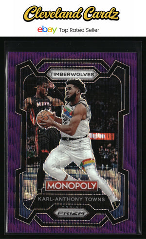 2023-24 Panini Prizm Monopoly #53 Karl-Anthony Towns Purple