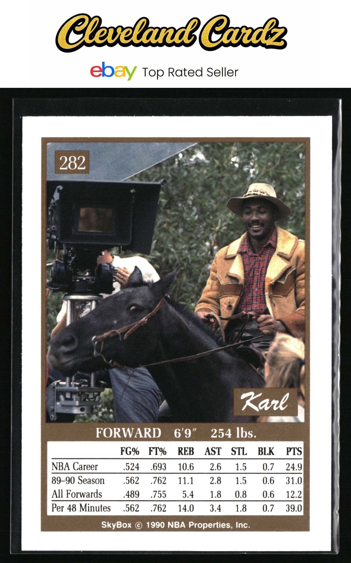 1990-91 SkyBox #282 Karl Malone