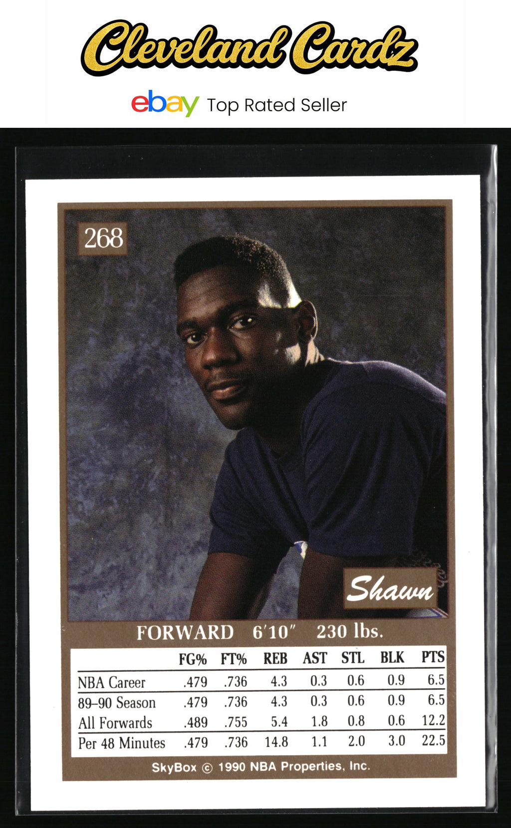 1990-91 SkyBox #268 Shawn Kemp