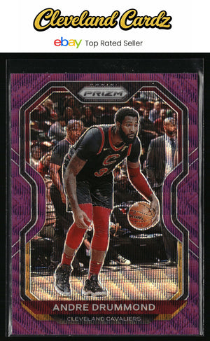 2020-21 Panini Prizm #222 Andre Drummond Purple Wave Prizms