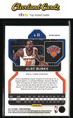 2021-22 Panini Prizm #65 Alec Burks Hyper