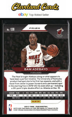 2020-21 Panini Prizm #138 Bam Adebayo Silver Prizms