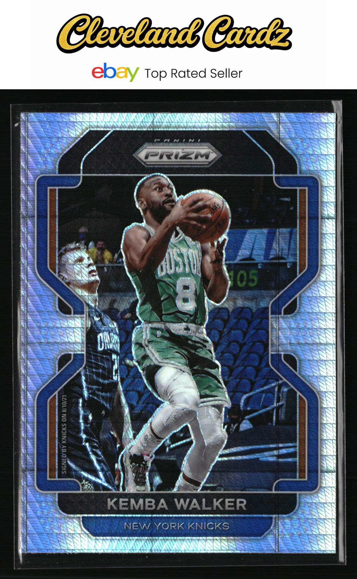 2020-21 Panini Prizm #122 Kemba Walker Hyper Prizms