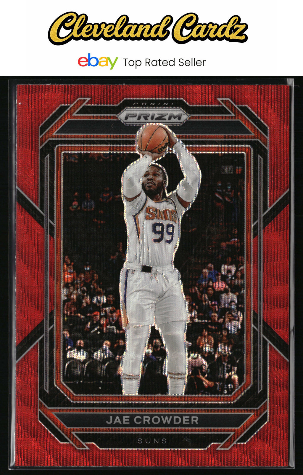 2022-23 Panini Prizm #127 Jae Crowder Prizms Ruby Wave