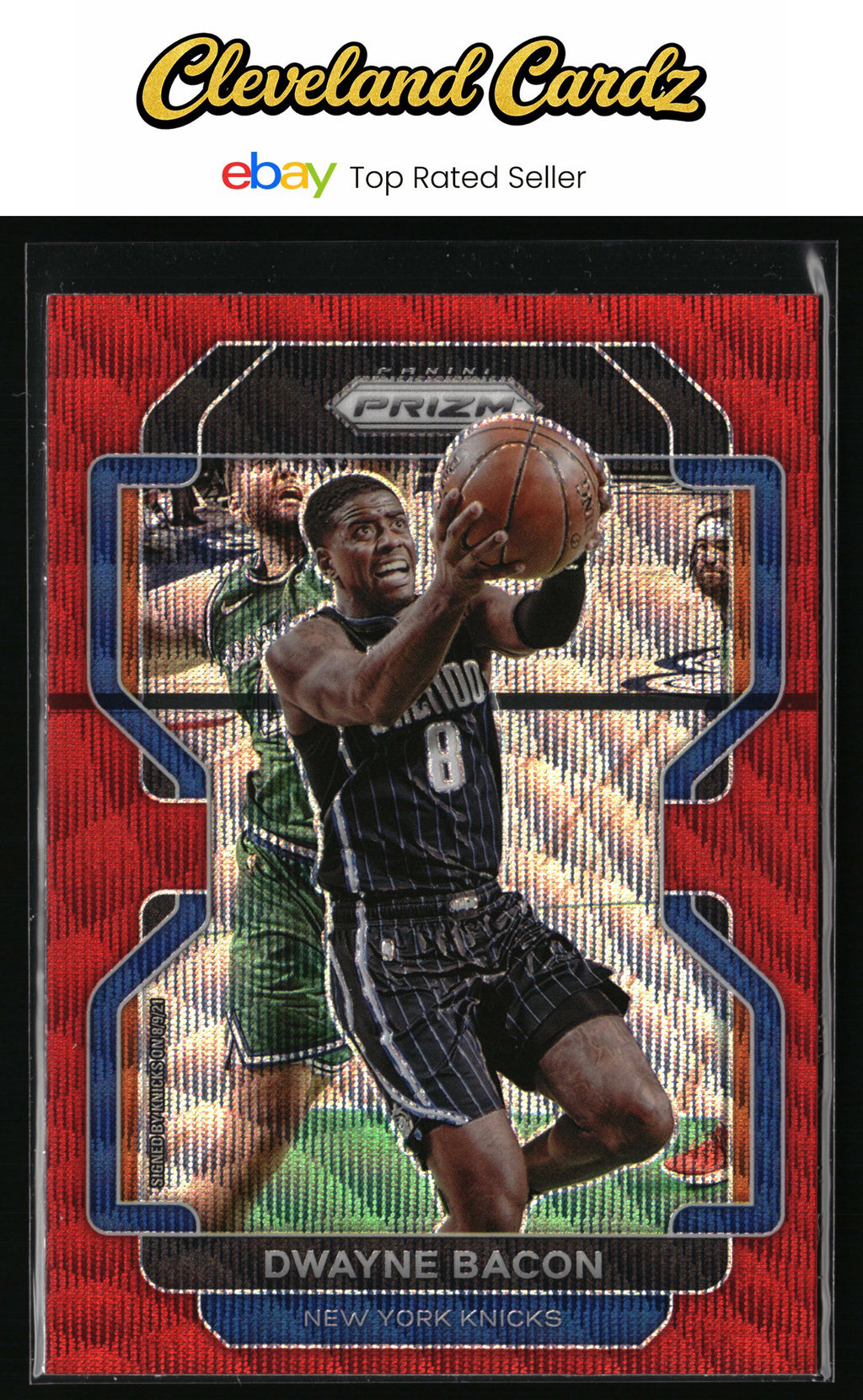 2021-22 Panini Prizm #197 Dwayne Bacon Ruby Wave