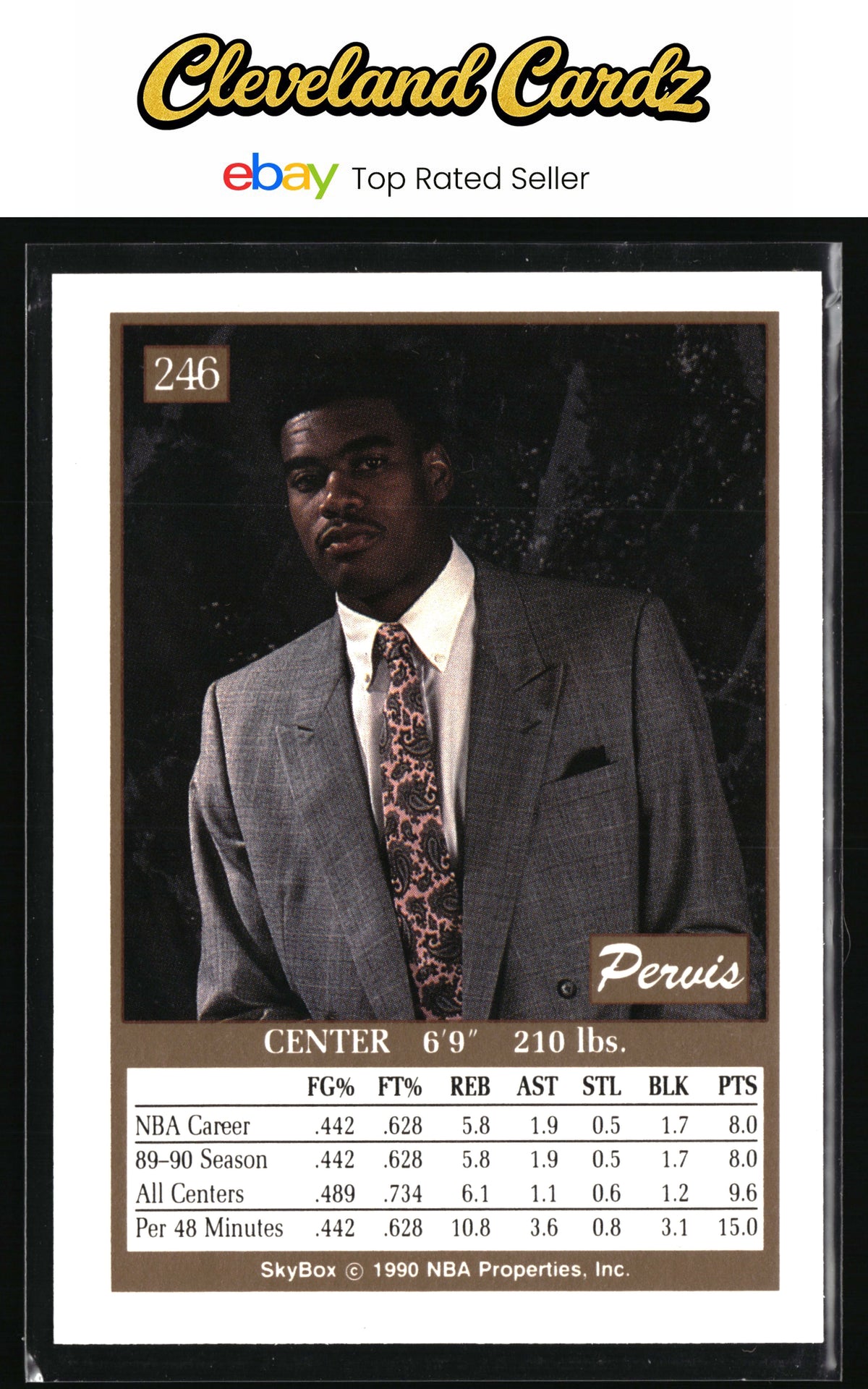 1990-91 SkyBox #246 Pervis Ellison