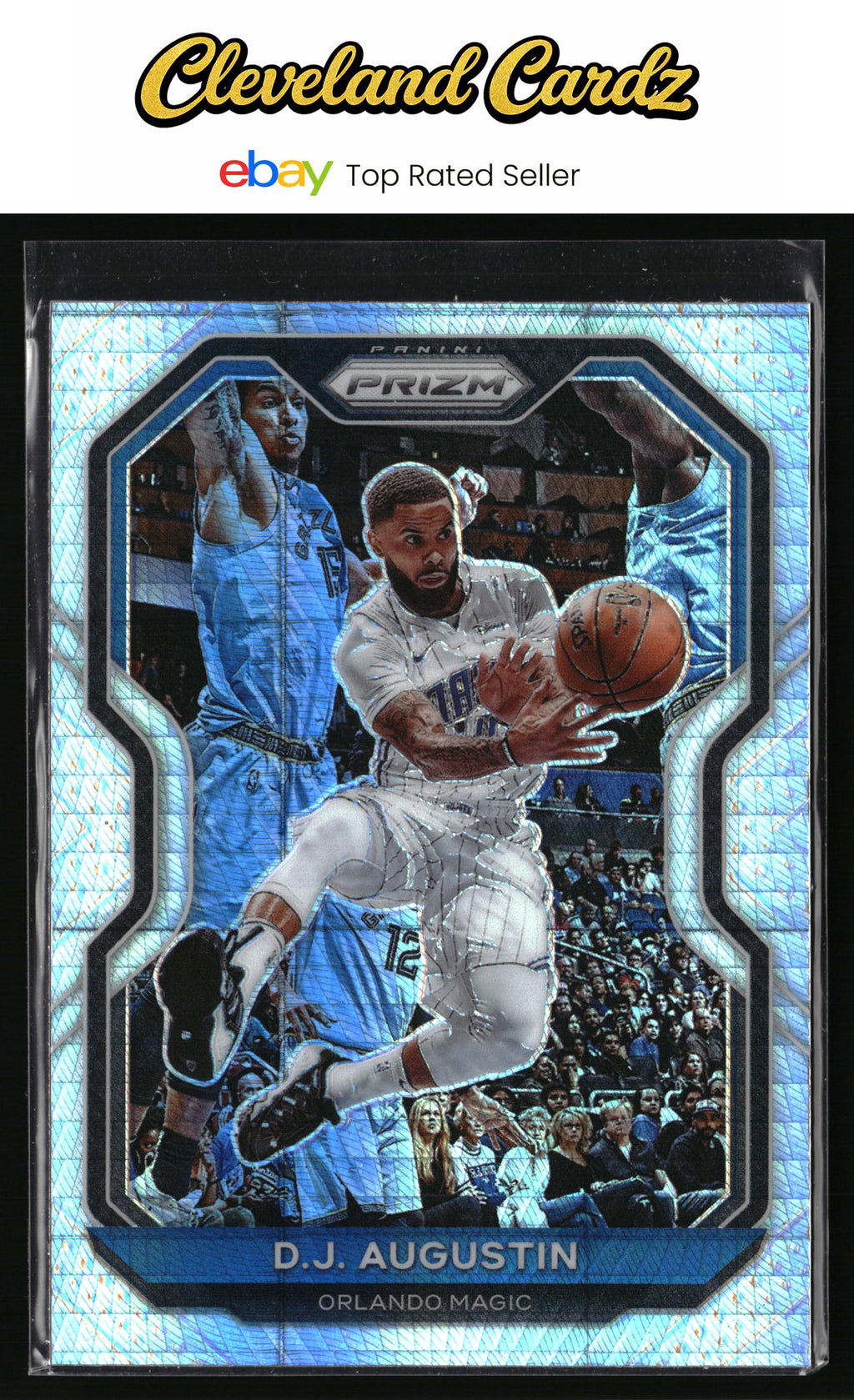 2020-21 Panini Prizm #161 D.J. Augustin Hyper Prizms