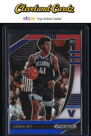 2020 Panini Prizm Draft Picks Collegiate #59 Saddiq Bey Red White and Blue