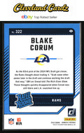 2024 Donruss #322 Blake Corum Press Proof Blue